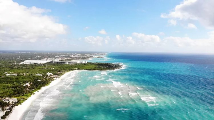 Xpu-ha beach in Mexico