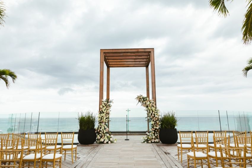 sky rooftop gazebo at secrets moxche playa del carmen