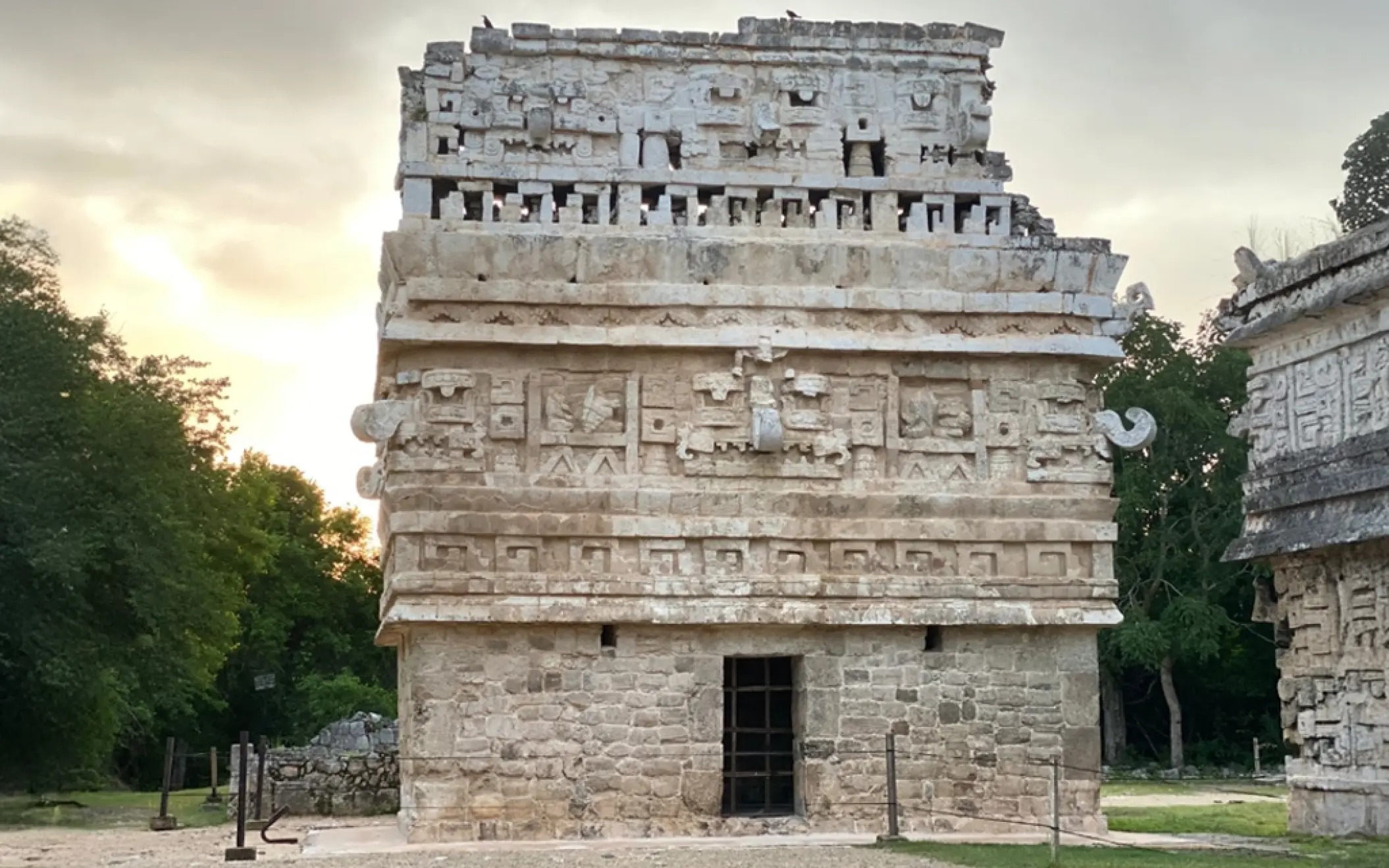 The historic Casa Monjas at Chichen Itza showcasing ancient Mayan architecture and cultural heritage.