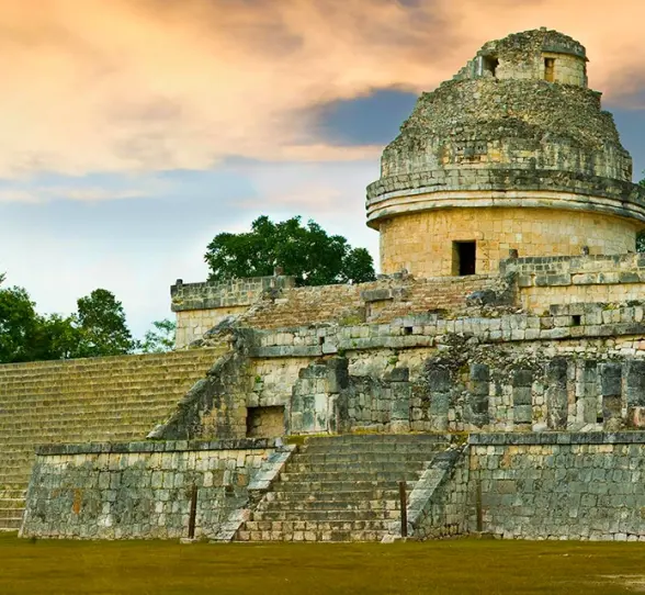 El Observatorio, the ancient Mayan astronomical observatory used for celestial observations
