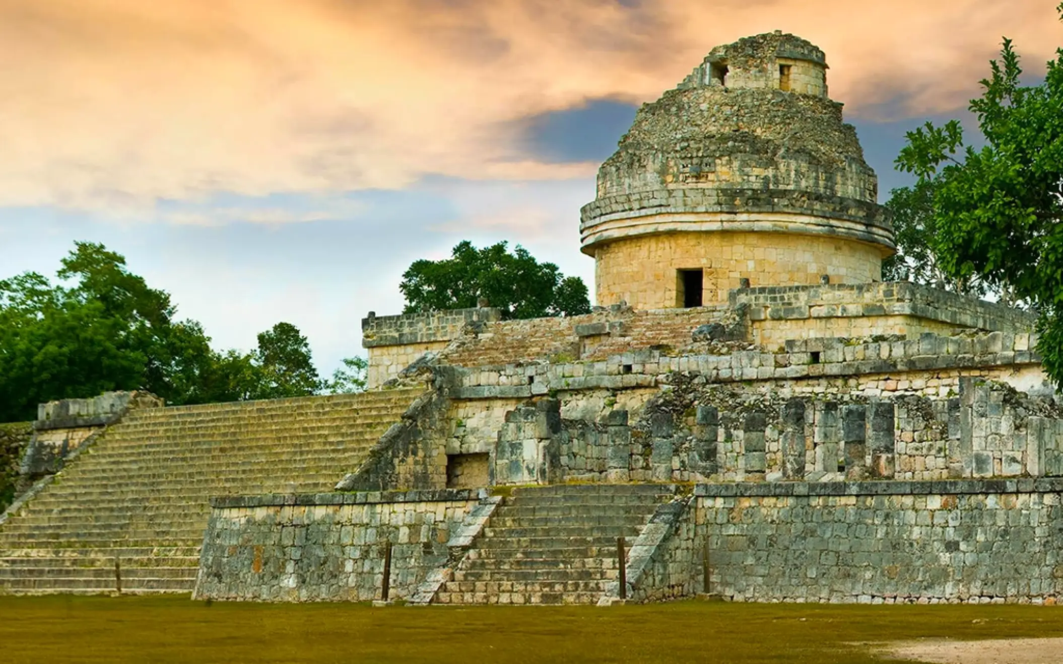 El Observatorio, the ancient Mayan astronomical observatory used for celestial observations