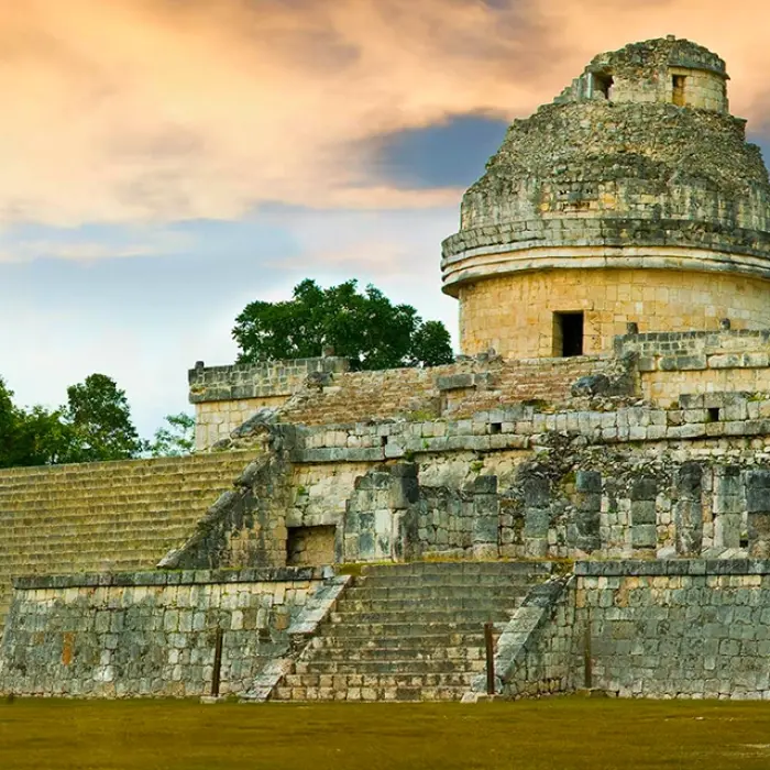 El Observatorio, the ancient Mayan astronomical observatory used for celestial observations