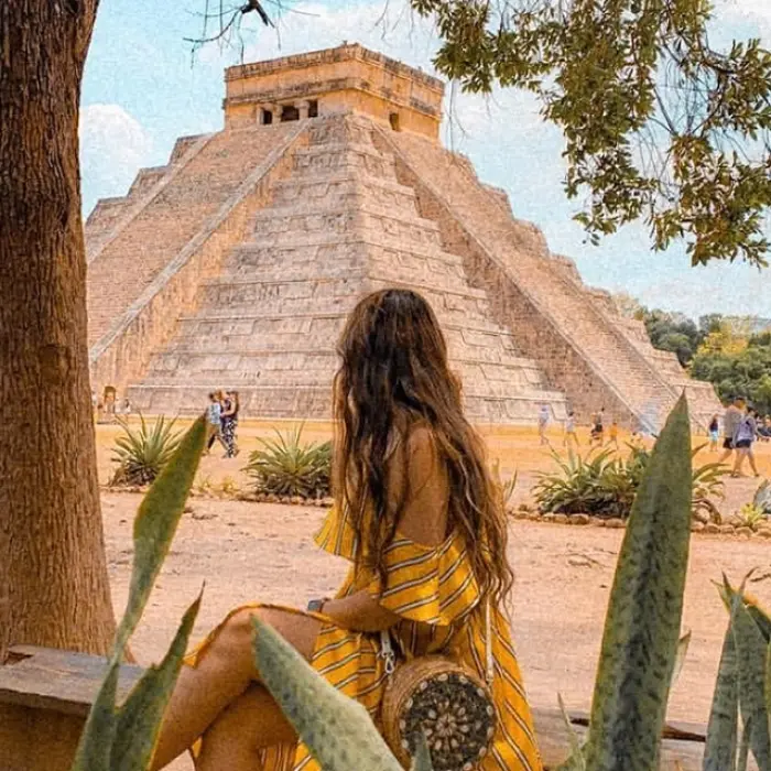 A captivating portrait that embodies the spirit and heritage of Chichen Itza.