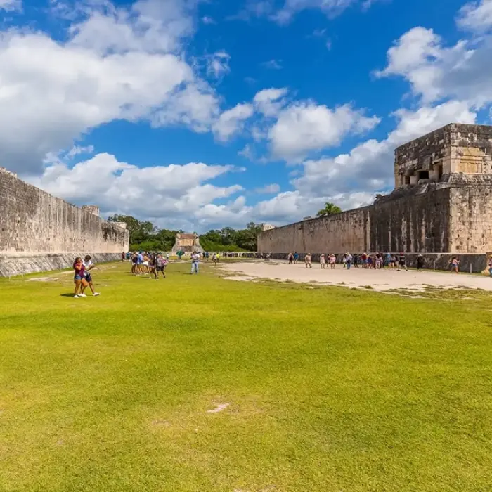 A glimpse into the living traditions at Chichen Itza that reflect the ancient Mayan cultural legacy.