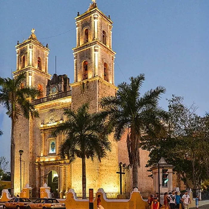 A charming view of Valladolid, the colonial town near Chichen Itza rich in history and culture.