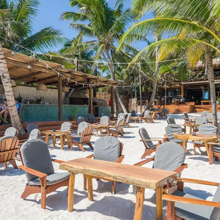 beach club at Ahau Tulum