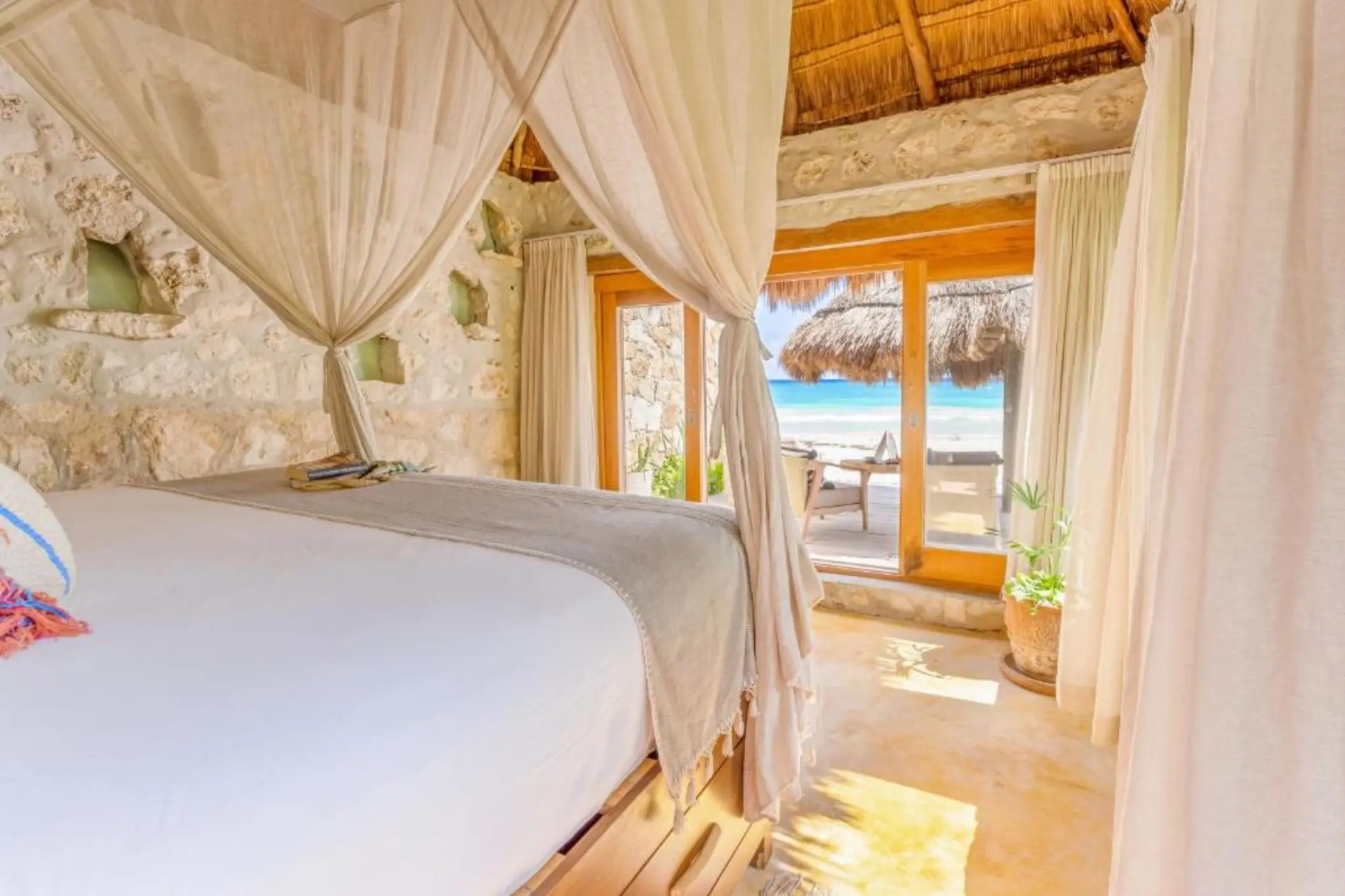 beach house oceanfront beach level at Ahau Tulum