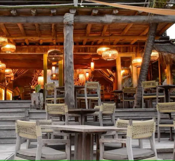 beachfront restaurant at Ahau Tulum