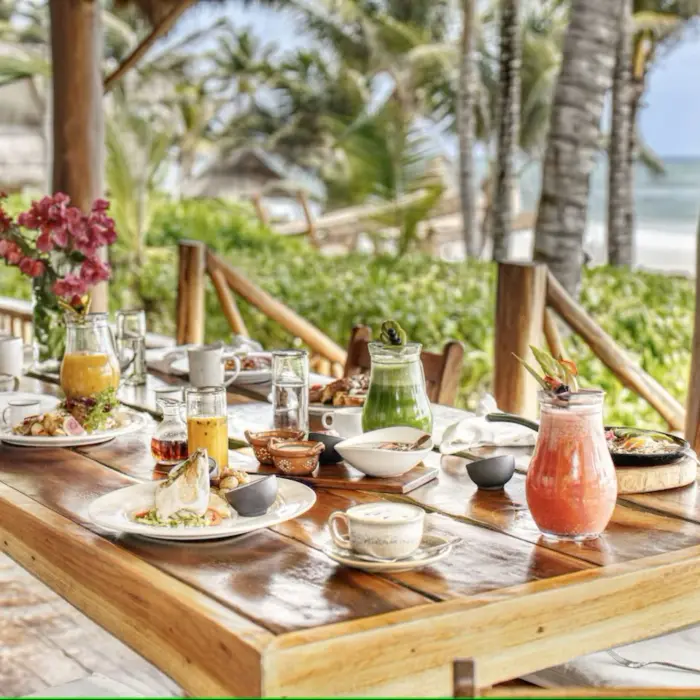 breakfast spread at Ahau Tulum