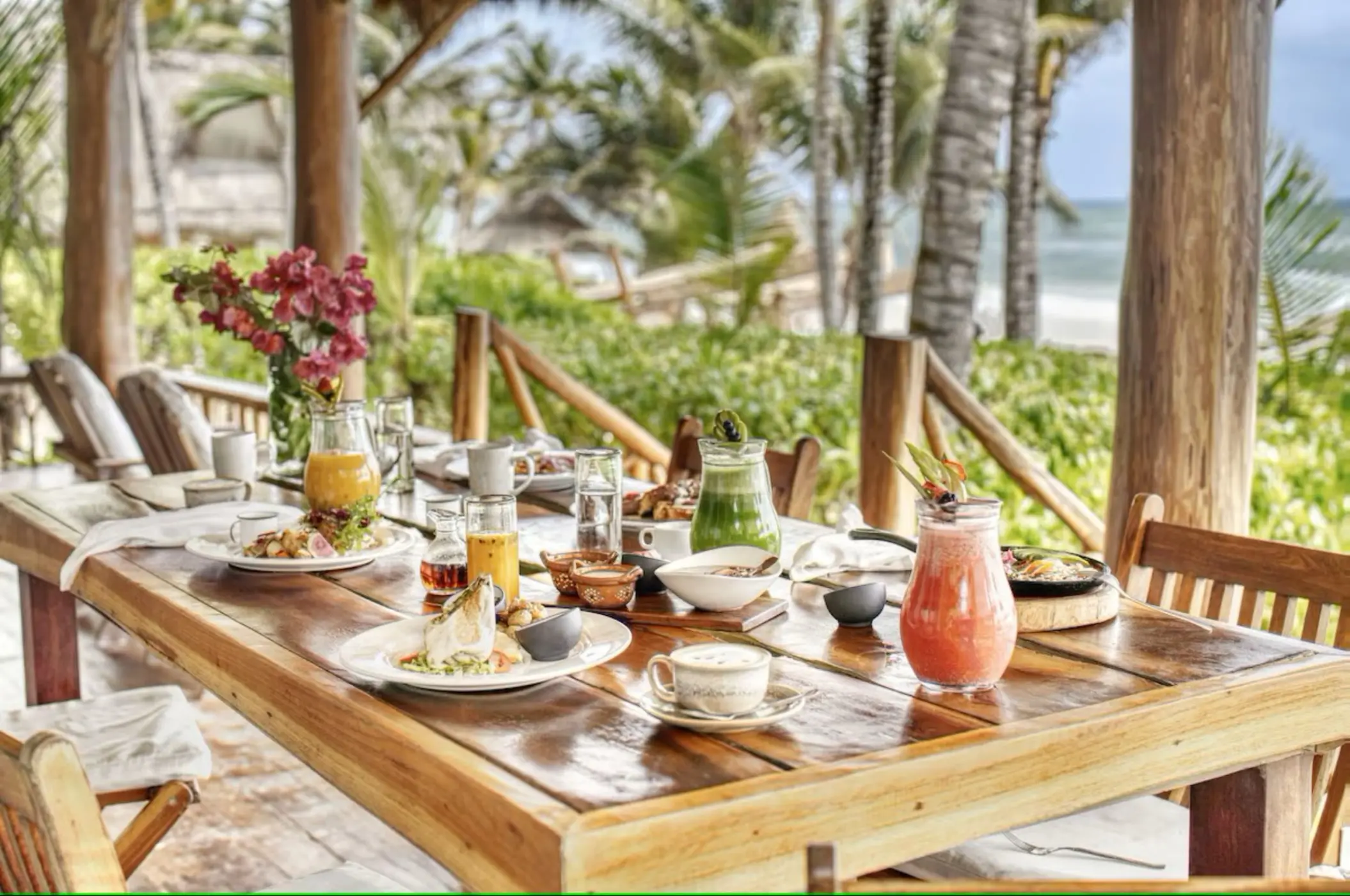 breakfast spread at Ahau Tulum