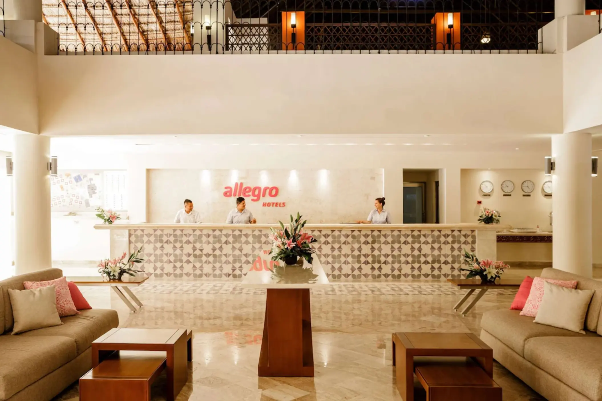 lobby at Allegro Playacar