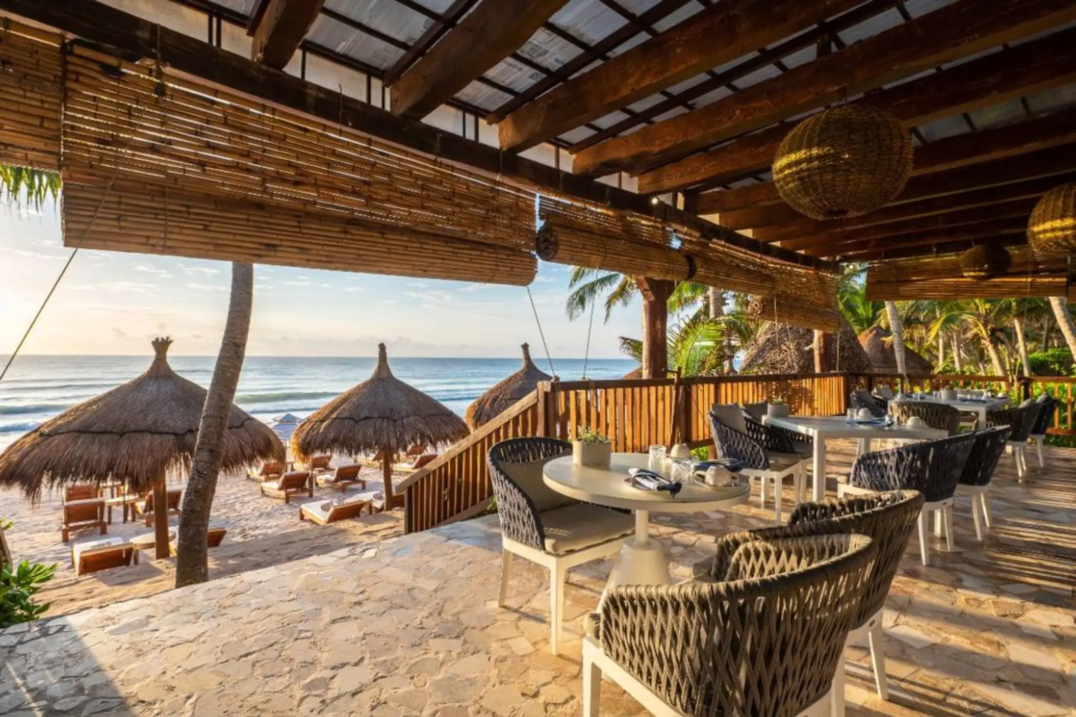 beachside restaurant at Ana y Jose Hotel