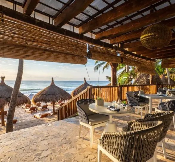 beachside restaurant at Ana y Jose Hotel