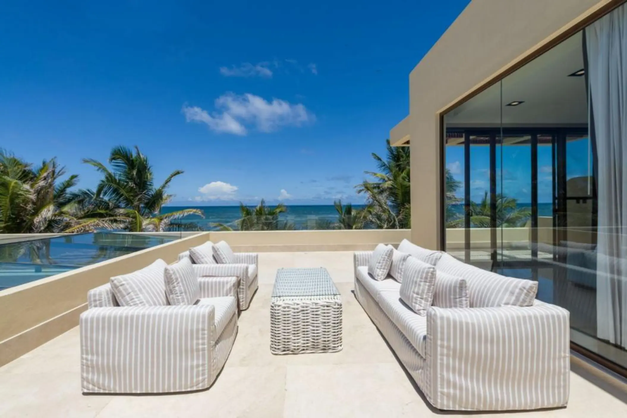 terrace of oceanview suite at Ana y Jose Hotel