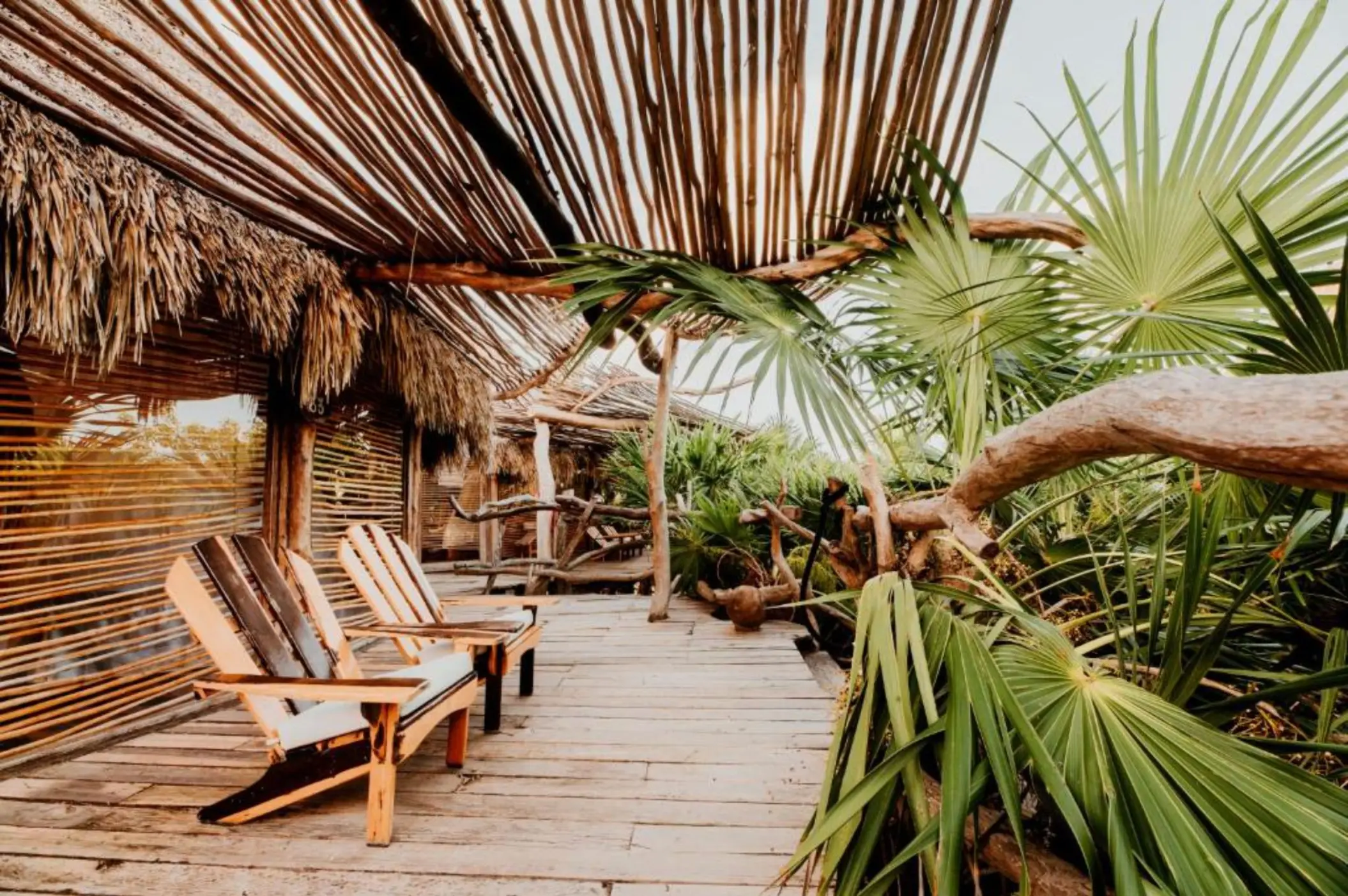 balcony of the sky villa at Azulik Tulum