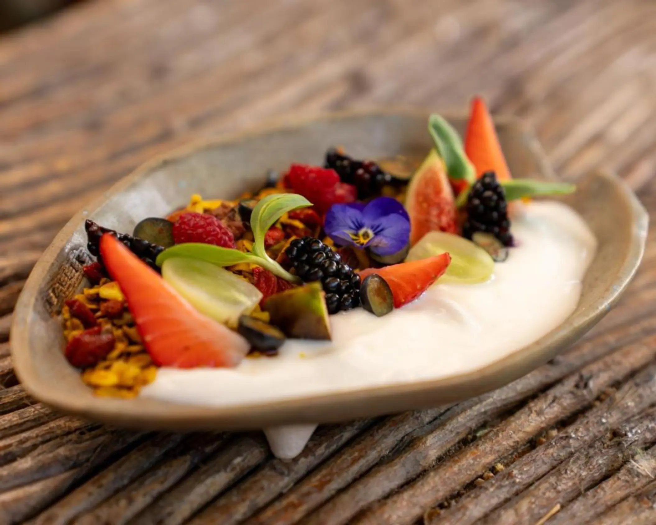 organic food at Azulik Tulum
