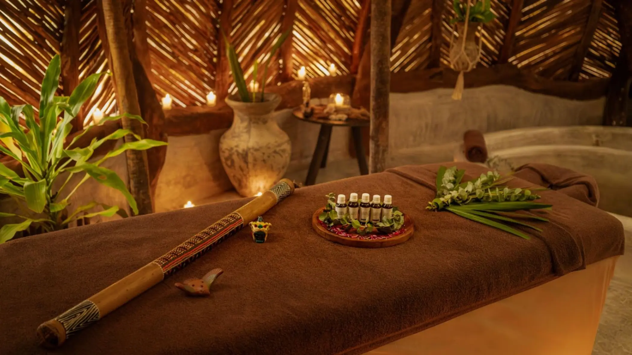 traditional treatment at the spa at Azulik Tulum