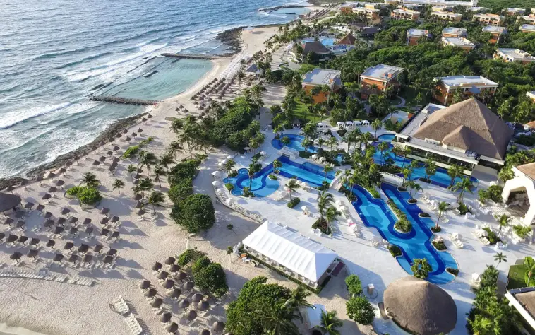 aerial view of Bahia Principe Luxury Akumal