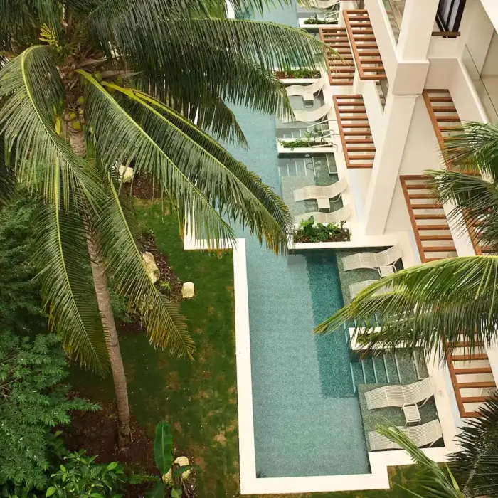 exterior of swim out suite at Bahia Principe Luxury Akumal