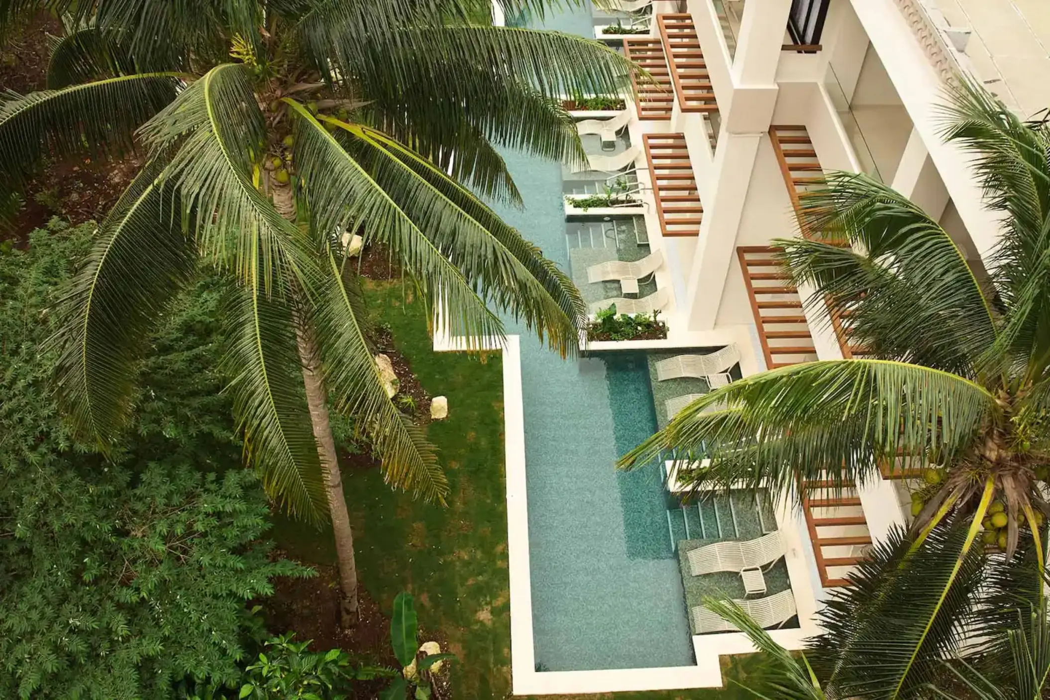 exterior of swim out suite at Bahia Principe Luxury Akumal