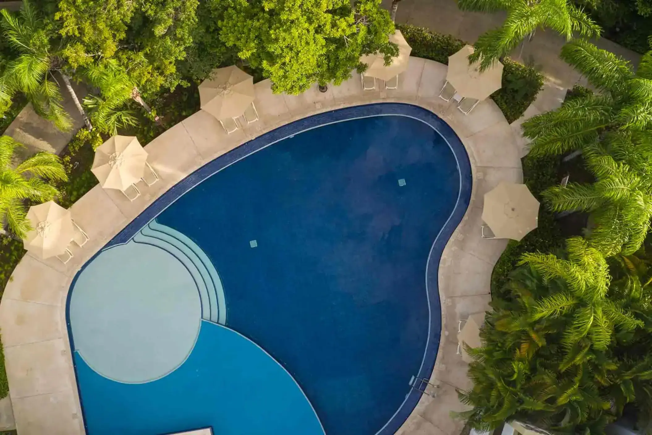 aerial view of pool at Bahia Principe Luxury Sian Ka'an