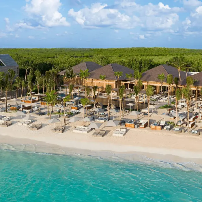 Banyan Tree Mayakoba aerial view