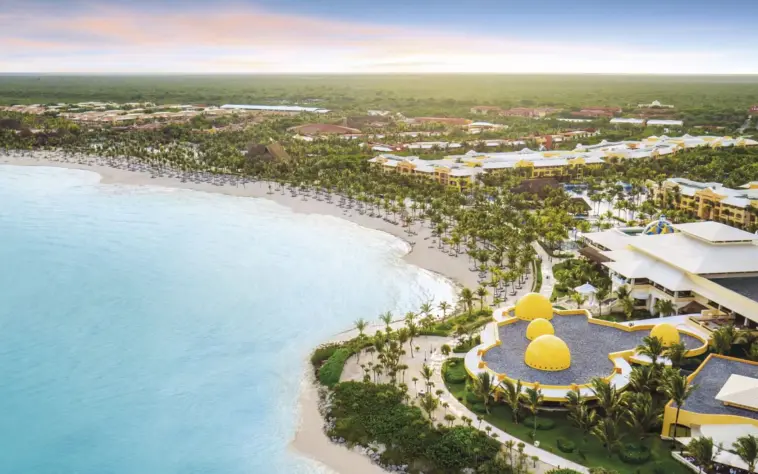 aerial view of Barcelo Maya Palace