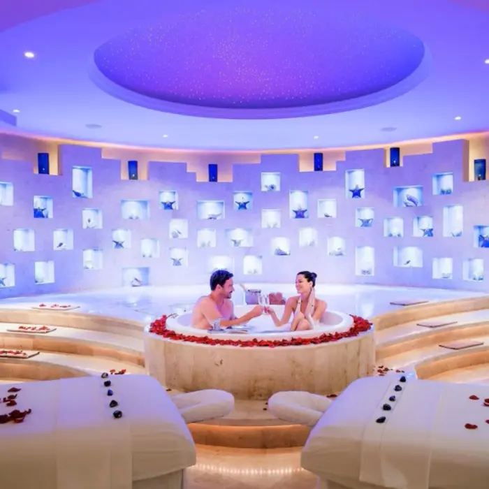 couple at the spa at Barcelo Maya Tropical