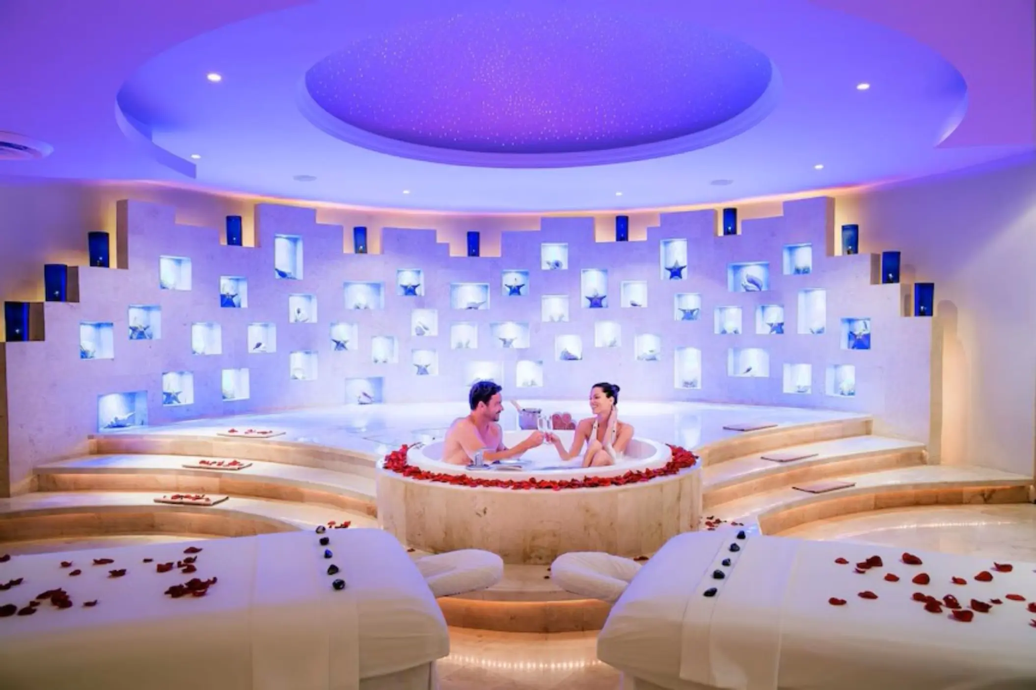 couple at the spa at Barcelo Maya Tropical