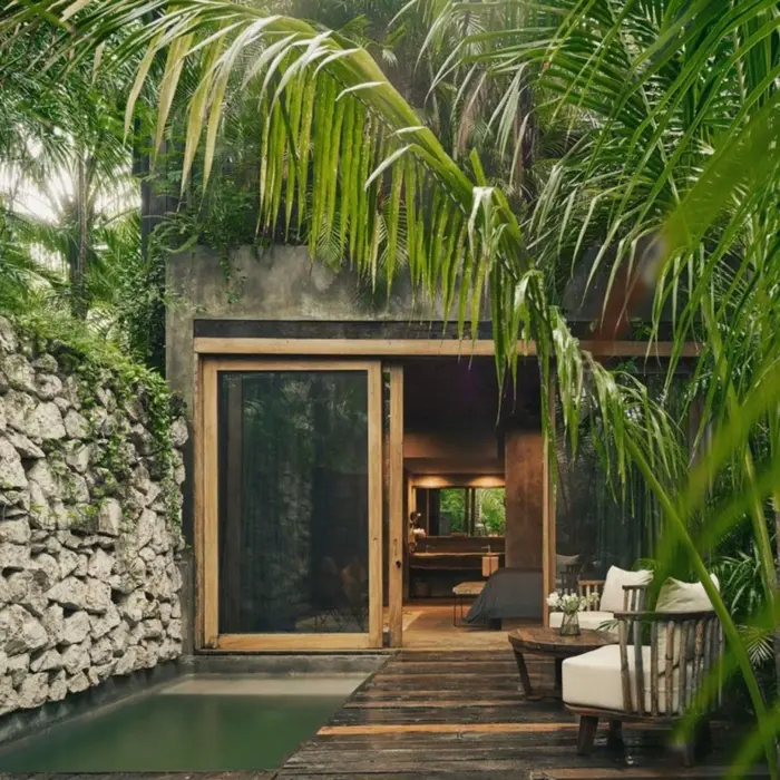 signature suite with plunge pool at Be Tulum resort