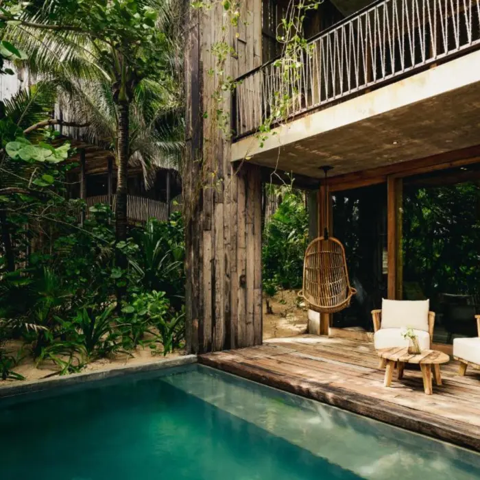 suite with pool at Be Tulum resort