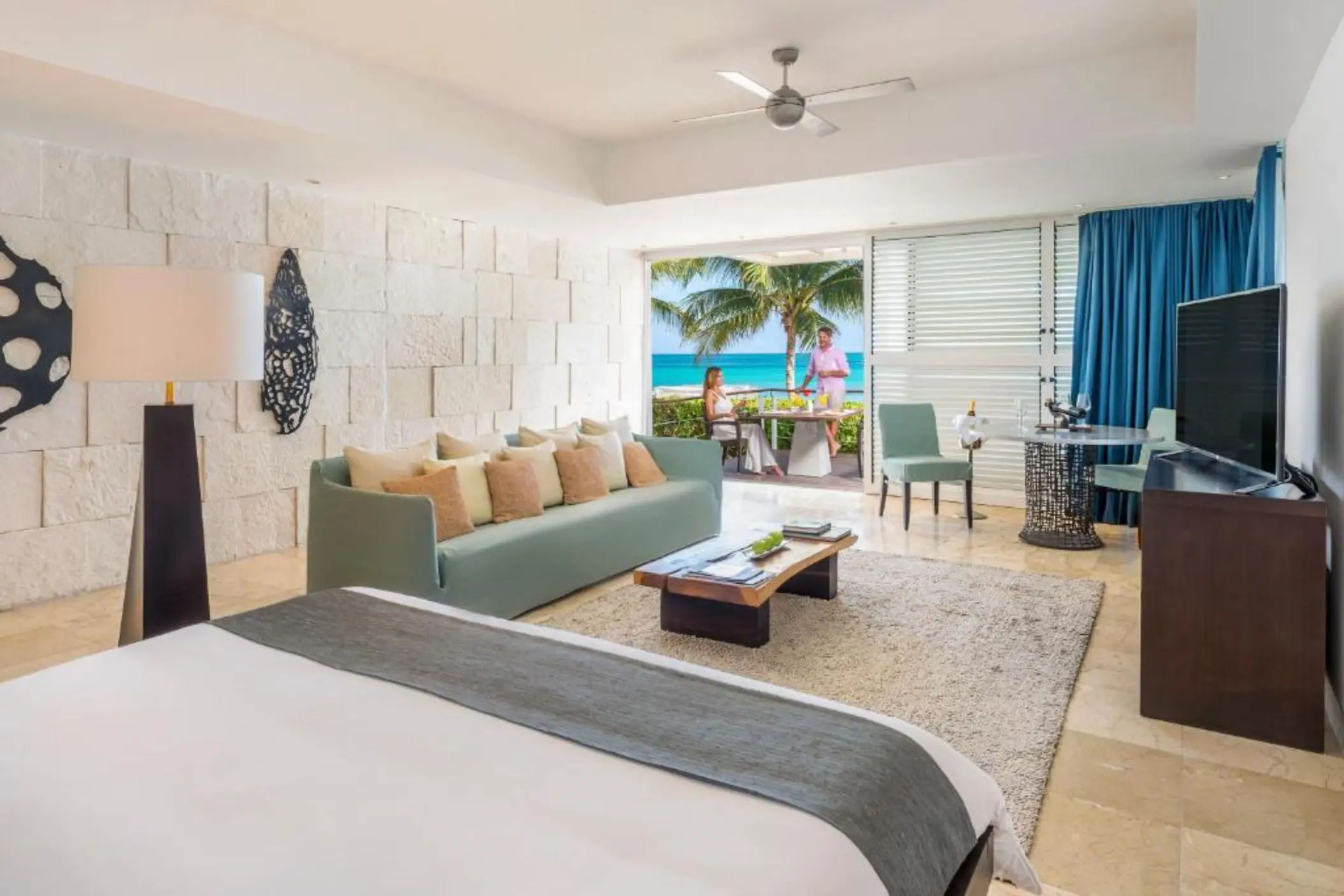 beachfront casitas at Blue Diamond Luxury Boutique Hotel