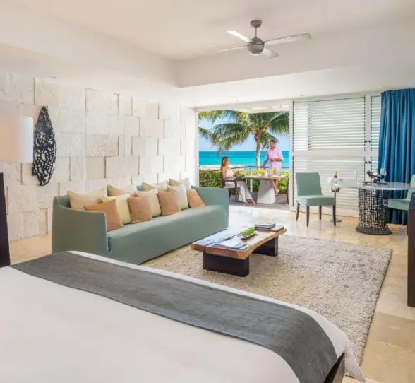 beachfront casitas at Blue Diamond Luxury Boutique Hotel