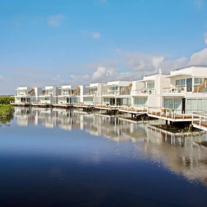 palafitos deluxe junior suite exterior at Blue Diamond Luxury Boutique Hotel