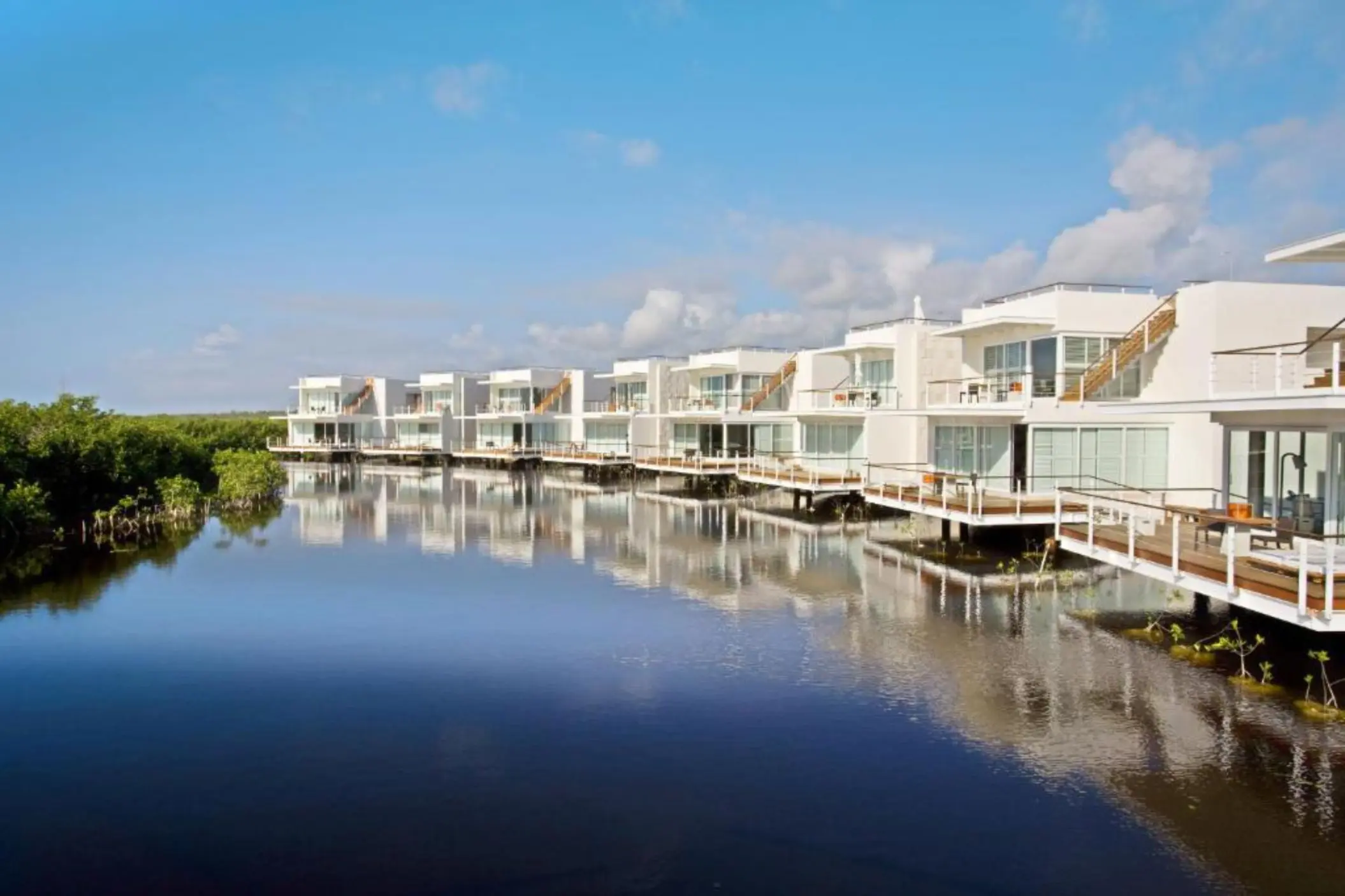 palafitos deluxe junior suite exterior at Blue Diamond Luxury Boutique Hotel