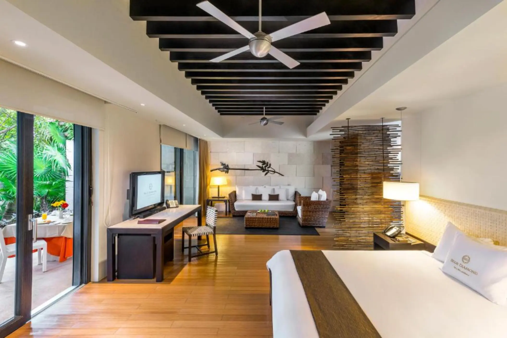patio junior suite at Blue Diamond Luxury Boutique Hotel