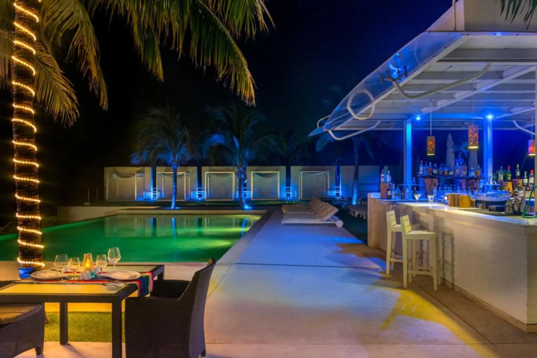 poolside bar at Blue Diamond Luxury Boutique Hotel