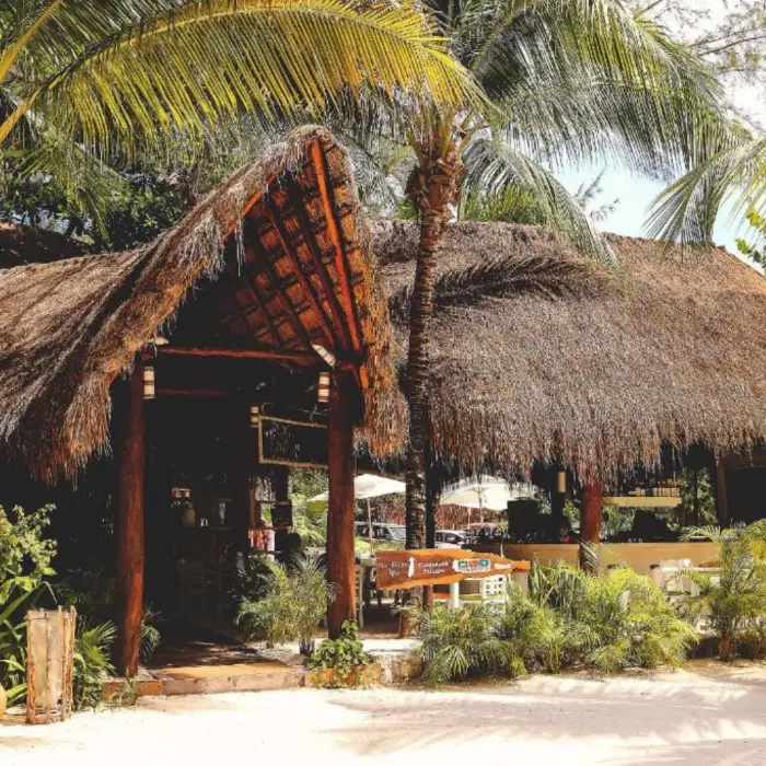 entrance to Cabanas Tulum Hotel