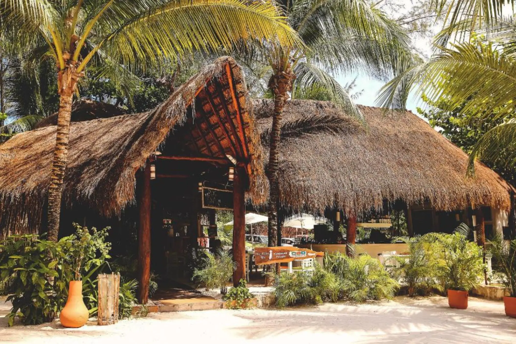 entrance to Cabanas Tulum Hotel