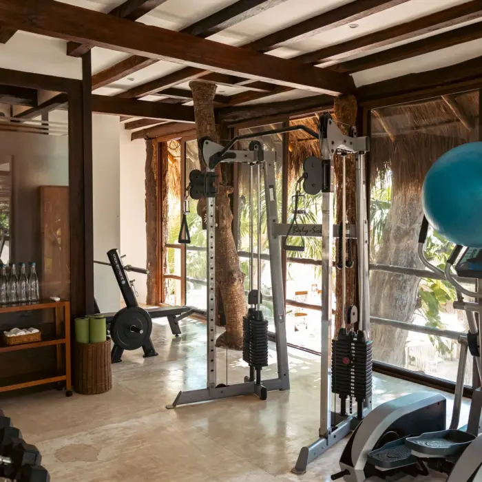 Cabanas Tulum Hotel gym