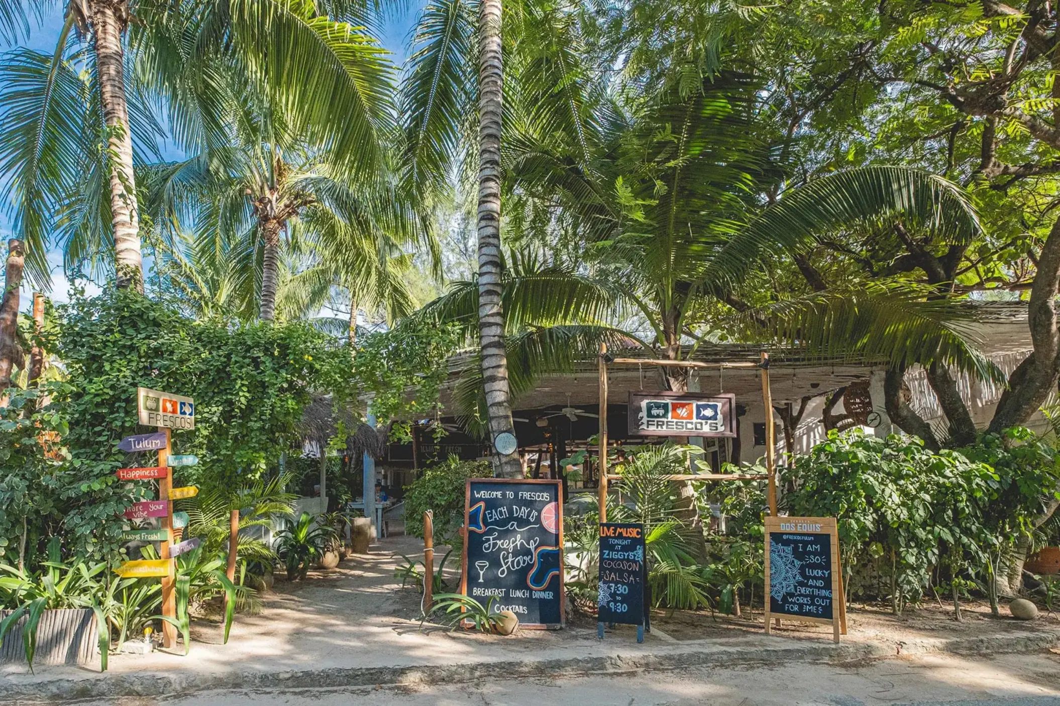 frescos restaurant at Cabanas Tulum Hotel