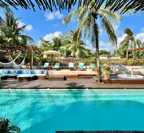 pool at Cabanas Tulum Hotel