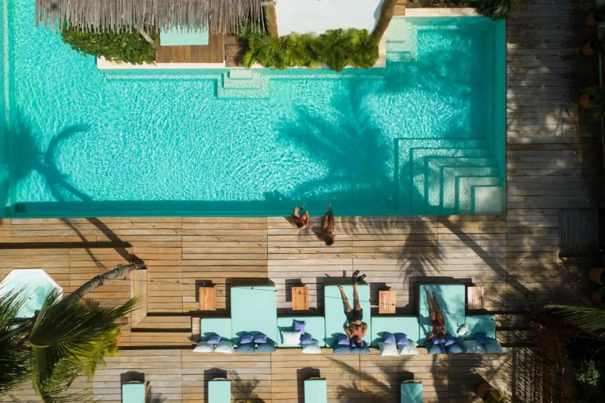 pool top view Cabanas Tulum Hotel