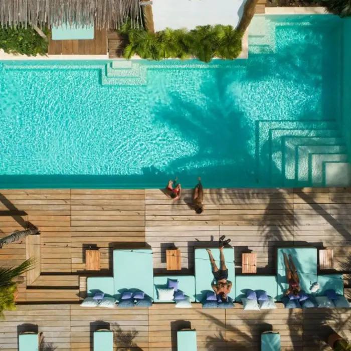 pool top view Cabanas Tulum Hotel