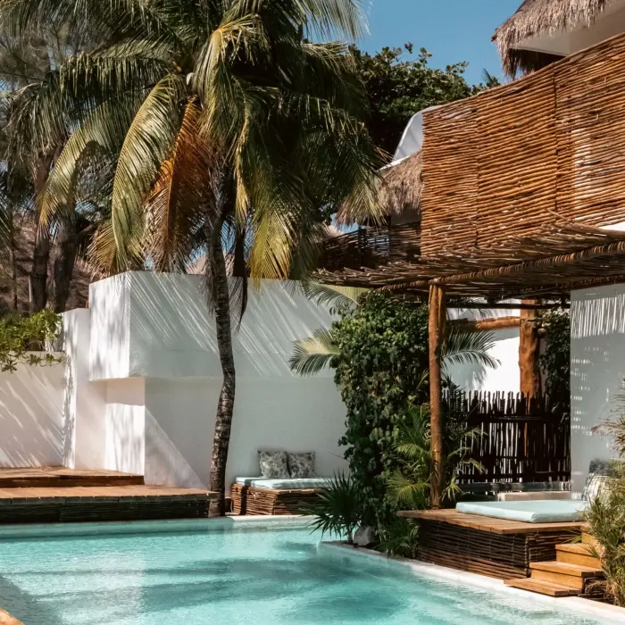 swim up suite at Cabanas Tulum Hotel