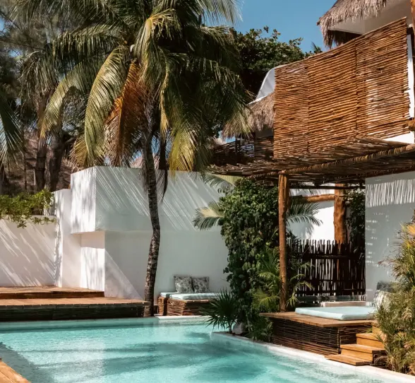 swim up suite at Cabanas Tulum Hotel