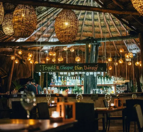 ziggy restaurant at the Cabanas Tulum Hotel