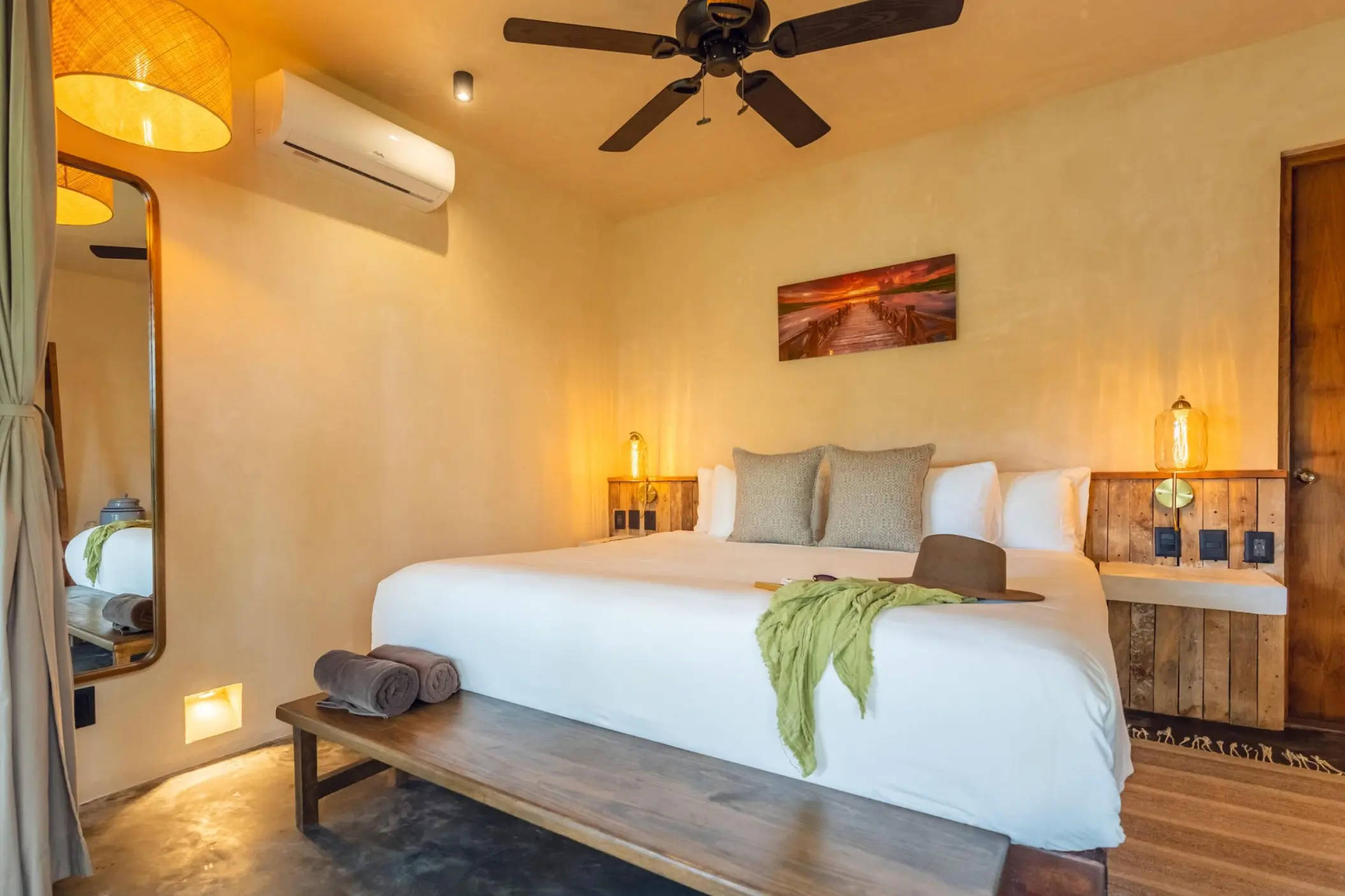 suite with king bed at Casa Ganesh tulum