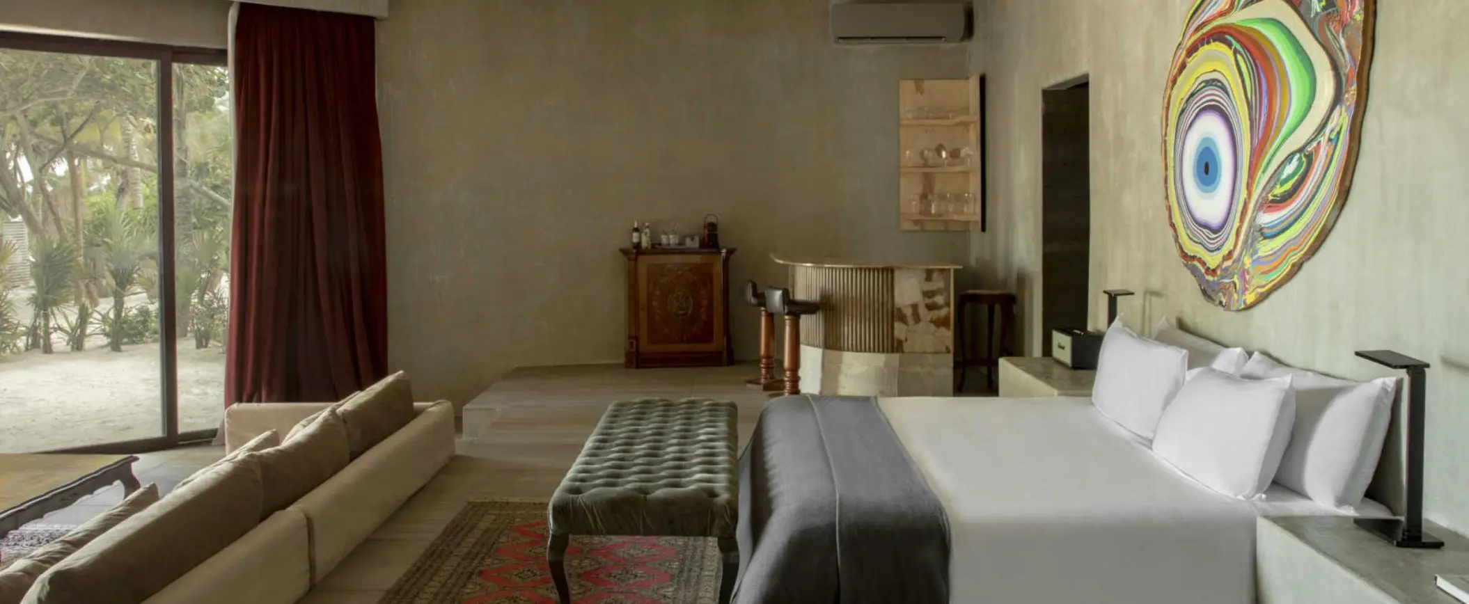 master suite beach front at Casa Malca