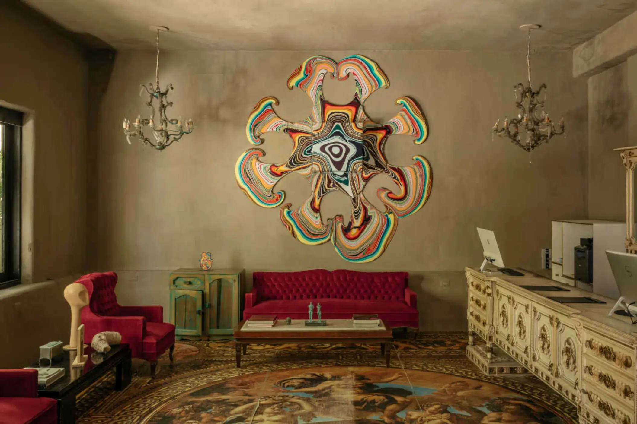 reception lobby at Casa Malca